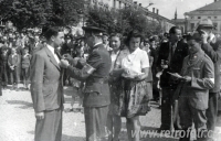 Přehlídka revolučních gard v květnu 1945