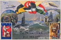 První světová válka v reklamě na Lví francovku