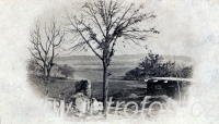 Zničená obec Lípa v roce 1866