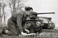 Výcvik u tanku T 34
